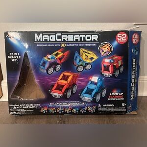 Cra Z Art Mag Creator 12 in 1 Vehicle Set Magnetic Building Shapes